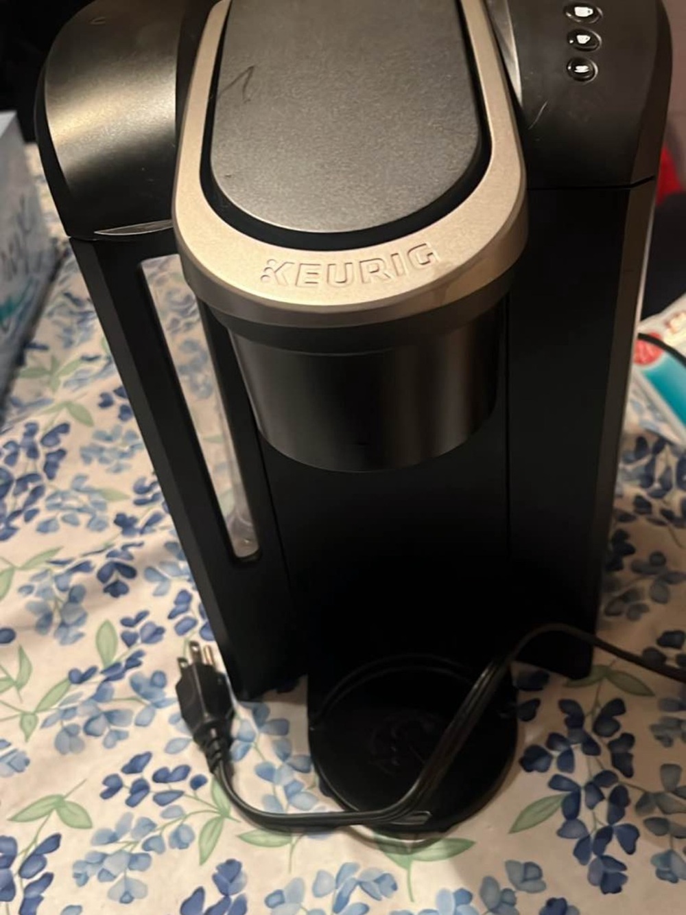 Keurig Black and Silver Single-Serve Coffee Maker